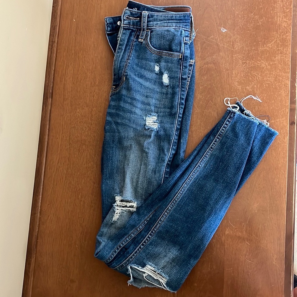 Ripped jeans from Hollister. Size small.